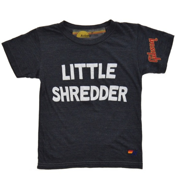 Aviator Nation X Gibson Little Shredder Kids/Youth Graphic Tee/T-Shirt | NEW/NWT - Picture 1 of 5
